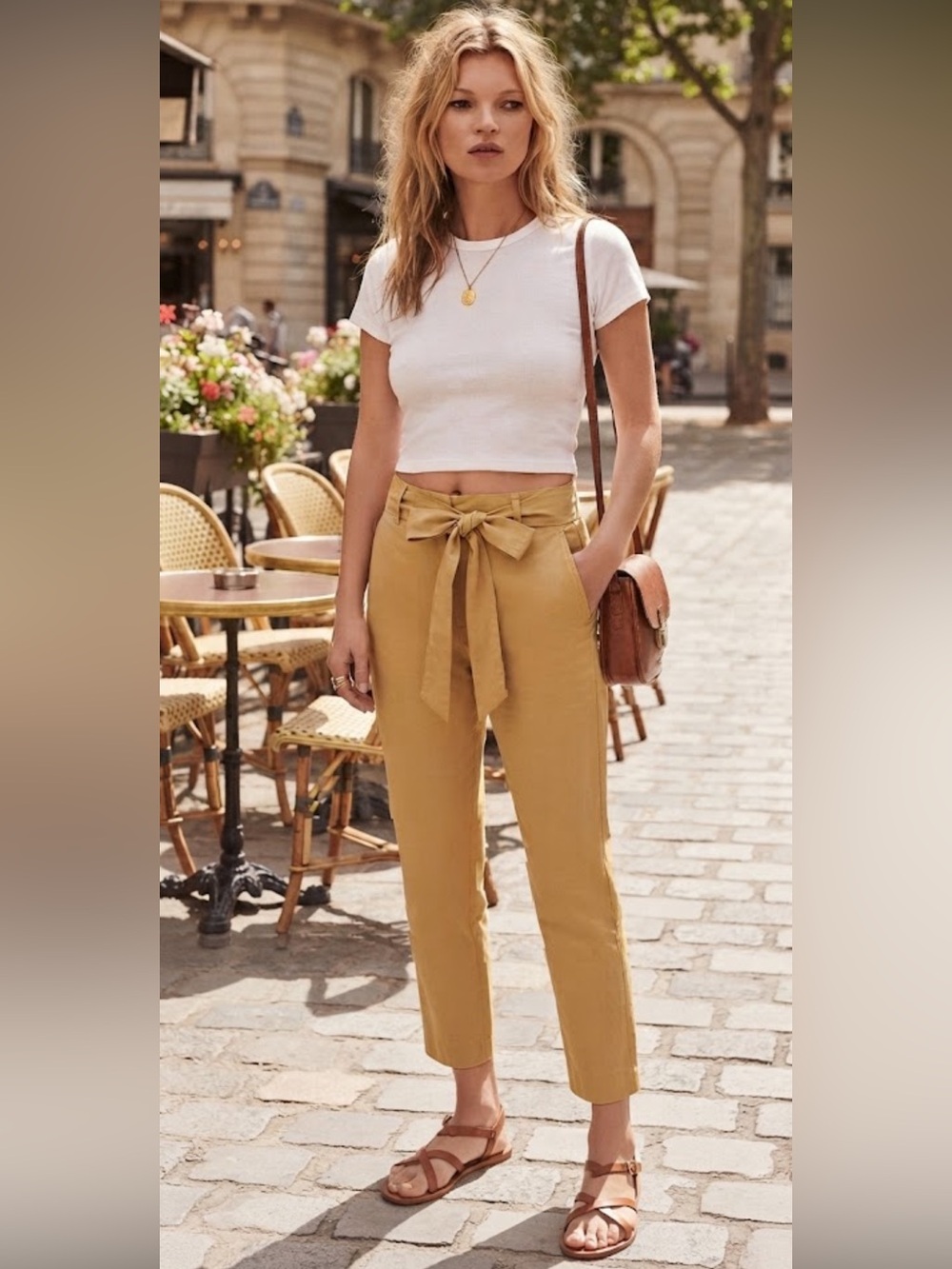 NWT Ann Taylor Chic High Rise Mustard Women's Tapered Trousers